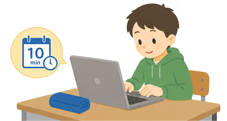 個別活動時間での自学自習