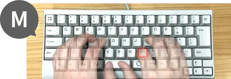m