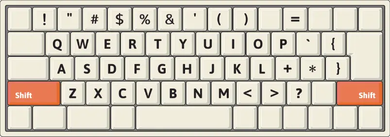 大文字キーボード